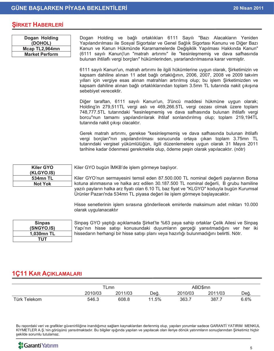 borçlar " hükümlerinden, yararland r lmas na karar vermi tir.