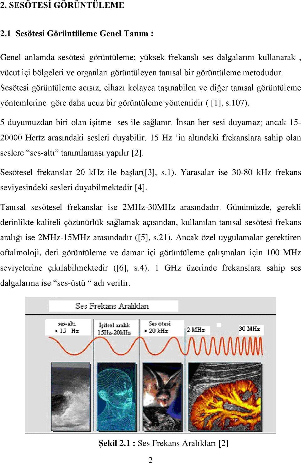 Sesötesi görüntüleme acısız, cihazı kolayca taşınabilen ve diğer tanısal görüntüleme yöntemlerine göre daha ucuz bir görüntüleme yöntemidir ( [1], s.107).