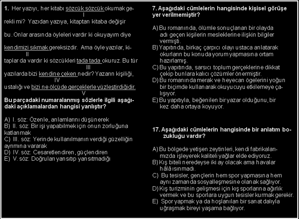 58 MH, MTK-OO ve BILOG-MG DMF Algoritması kullanılarak yapılan analizler sonucunda en az iki yönteme göre DMF li olarak işaretlenen maddeler DMF gösteren maddeler olarak belirlenmiştir.