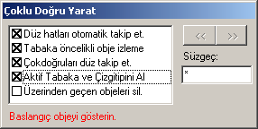 Bu rutin kullanõlarak poligon ve nirengi noktalarõnõn kaydõrõlabilir ad ve kodlarõ üretilmişse; Çizici penceresinde Nokta Adõ ve Kodu bölümlerine -(P.*+N.