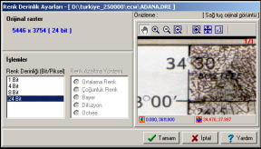 Renk Ayarlarõ Bu komut ile tarama esnasõnda oluşan renk hatalarõ renk ayarlarõ (Kontrast, Parlaklõk vb.) işlemler ile düzenlenebilir.