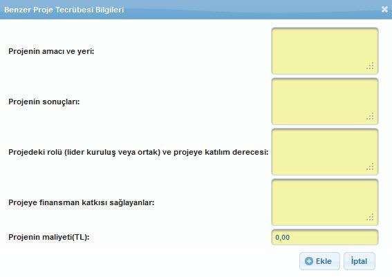 PFDY-BSVR-HT034 Mali veri her bir yıl için bir adet girilebilir. Hata Mesajı: Aynı yıla ait birden fazla mali veri olamaz. 4.1.