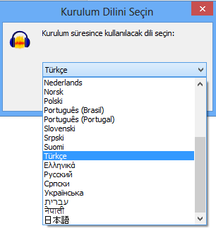 İndirme işlemi tamamlandıktan sonra kurulum dosyası çalıştırılarak kurulum başlatılmaktadır.