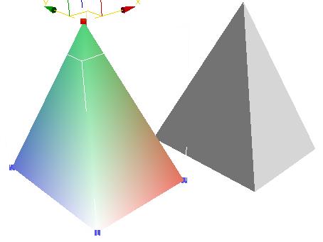 VERTEX PROPERTIES PANEL Vertex Color: Seçilen bir grup Vertex e bir renk atanabilir. Atanan renkler, atandıkları vertexden itibaren gittikçe azalan bir şekilde tüm yüzeyi etkiler.