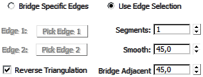 Bias: Taper etkileri köprü hattı boyunca istenilen kenara doğru taşınabilir. Smooth: Oluşturulan köprünün yumuşaklığı ayarlanır.