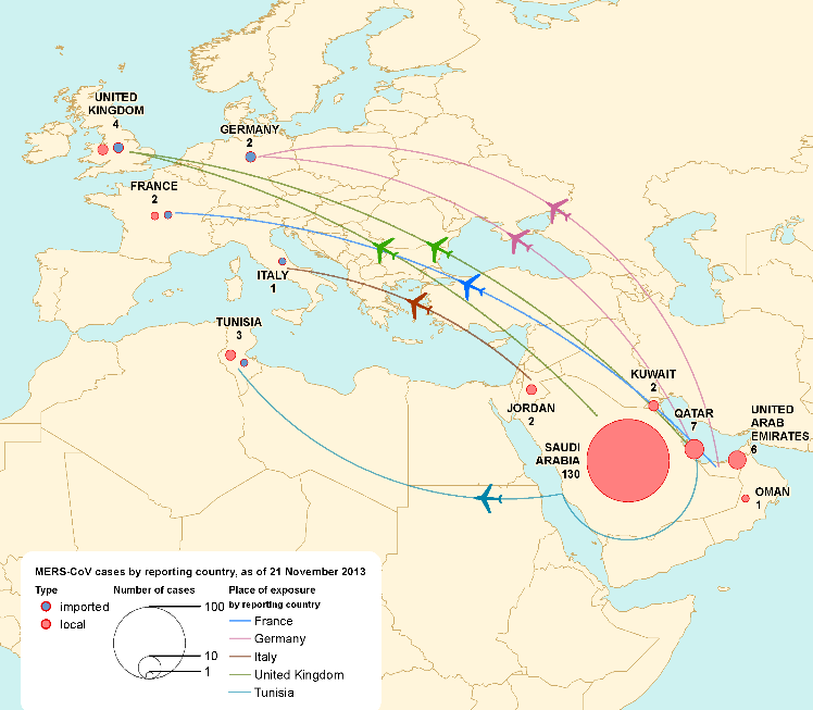 MERS CoV-Seyahat Yayılımı Kasım 2013