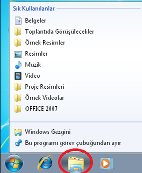 Bir uygulamaya ait açılan Sıçrama listesinden istenilen sık kullanılan ya da son açılan öğeleri, sıçrama listesine sabitleyebilirsiniz.