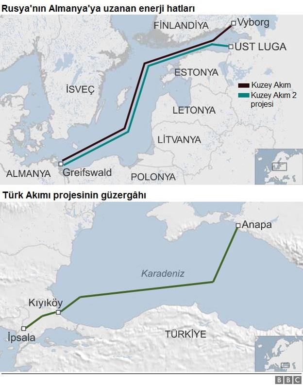 Aşağıdaki grafik, 2005-2010 ve 2015 yıllarında Gazprom'un Avrupa'daki ana müşterilerine satışlarını gösteriyor.