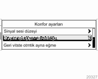 Göstergeler ve kumanda birimleri 115 Otomatik buğu giderme: Dış havanın iletilmesi ile ön camın buğusu çözülebilir ve otomatik iklimlendirme modu.