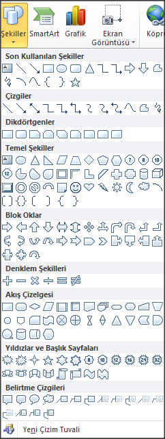 5. Çizim Araçları Word programında hazırladığınız dokümanlara resim, otomatik şekil, SmartArt ve grafik gibi nesneler ekleyebilir, bunlar üzerinde temel düzenlemeler yapabilirsiniz.