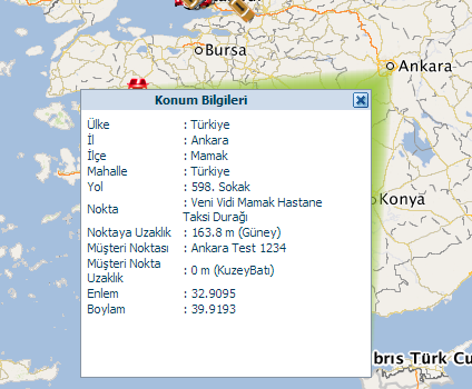 4.2.10 Alan Seçilen bir alana yaklaşmak için kullanılır. 4.2.11 Kaydır Haritayı sağa sola ya da yukarı aşağı fare ile tutarak çekmeye yarar. 4.2.12 Google Earth butonu ile Google Earth e bağlanabilirsiniz.