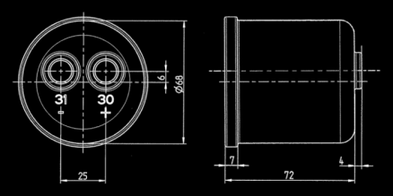 ASKERİ ARAÇLAR EJ651902 2PIN 24 V SPIRAL BAĞLANTI KABLOSU 35 mm² 2 x ikiz kablo Üzerinde 1 konnektör ile birlikte, vidalı Kontak pınleri gümüş kaplama Max.