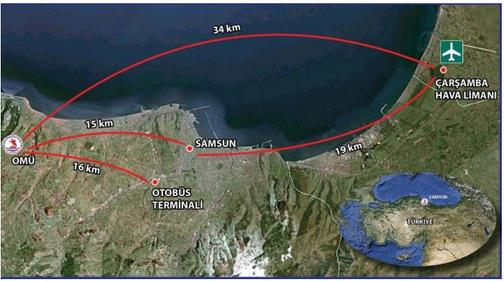 III. ÜNEVİRSETEYE ULAŞIM Kayıt tarihleri (15-19 Ağustos 2016) süresince Samsun dışından kesin kayıt için şehirlerarası otobüslerle gelen öğrencilerimiz, Samsun Yusuf Ziya Yılmaz Terminalinde,