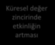 Tükettiğini üreten değil, ürettiğini ihraç da edebilen yapının desteklenmesi Küresel değer