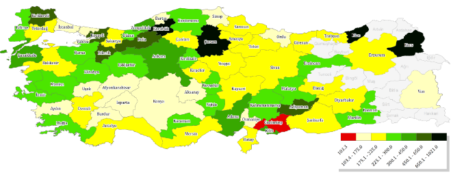 REIDIN EMLAKENDEKS KONUT KİRALAMA GÜCÜ ENDEKSİ Konut Kiralama Gücü Endeksi, Türkiye'nin 62 şehrinde yaşayan ortalama gelire sahip bir ailenin, aylık gelirinin üçte birini kullanarak konut kiralayıp