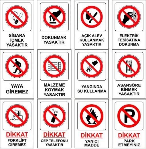 Yasak İşareti Tehlikeye neden olacak veya