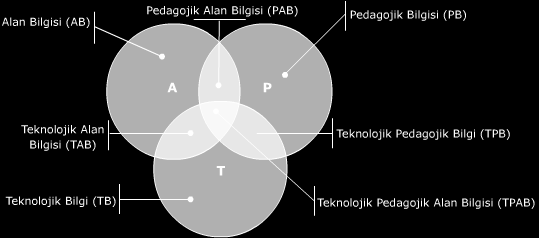 Timur, B. ve Taşar, M. F. / Sos. Bil. D. 10(2) (2011):839-856 842 Şekil 1. TPAB yapısı ve bilgi alanları (Koehler & Mishra, 2008, s.12).