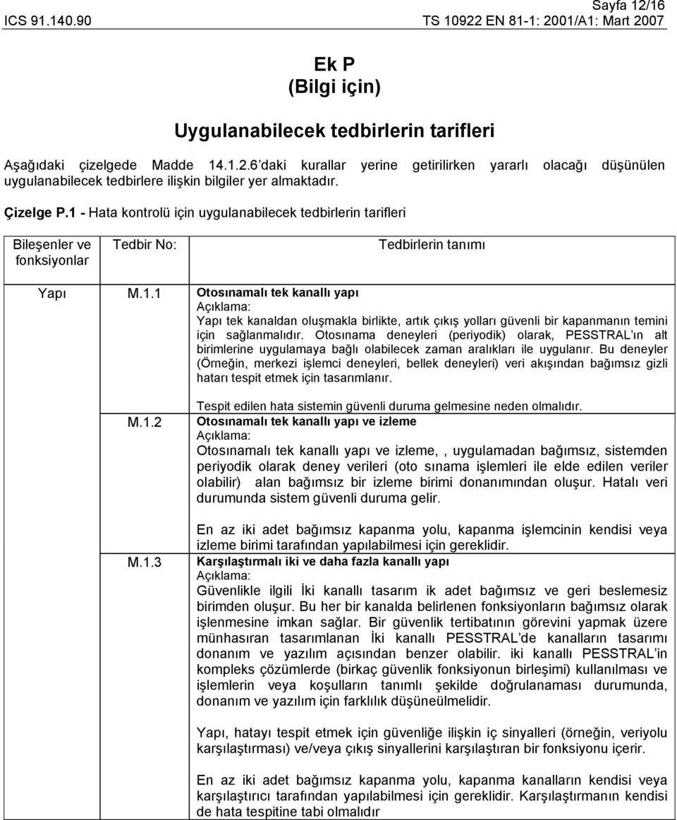 Otosınama deneyleri (periyodik) olarak, PESSTRAL ın alt birimlerine uygulamaya bağlı olabilecek zaman ile uygulanır.