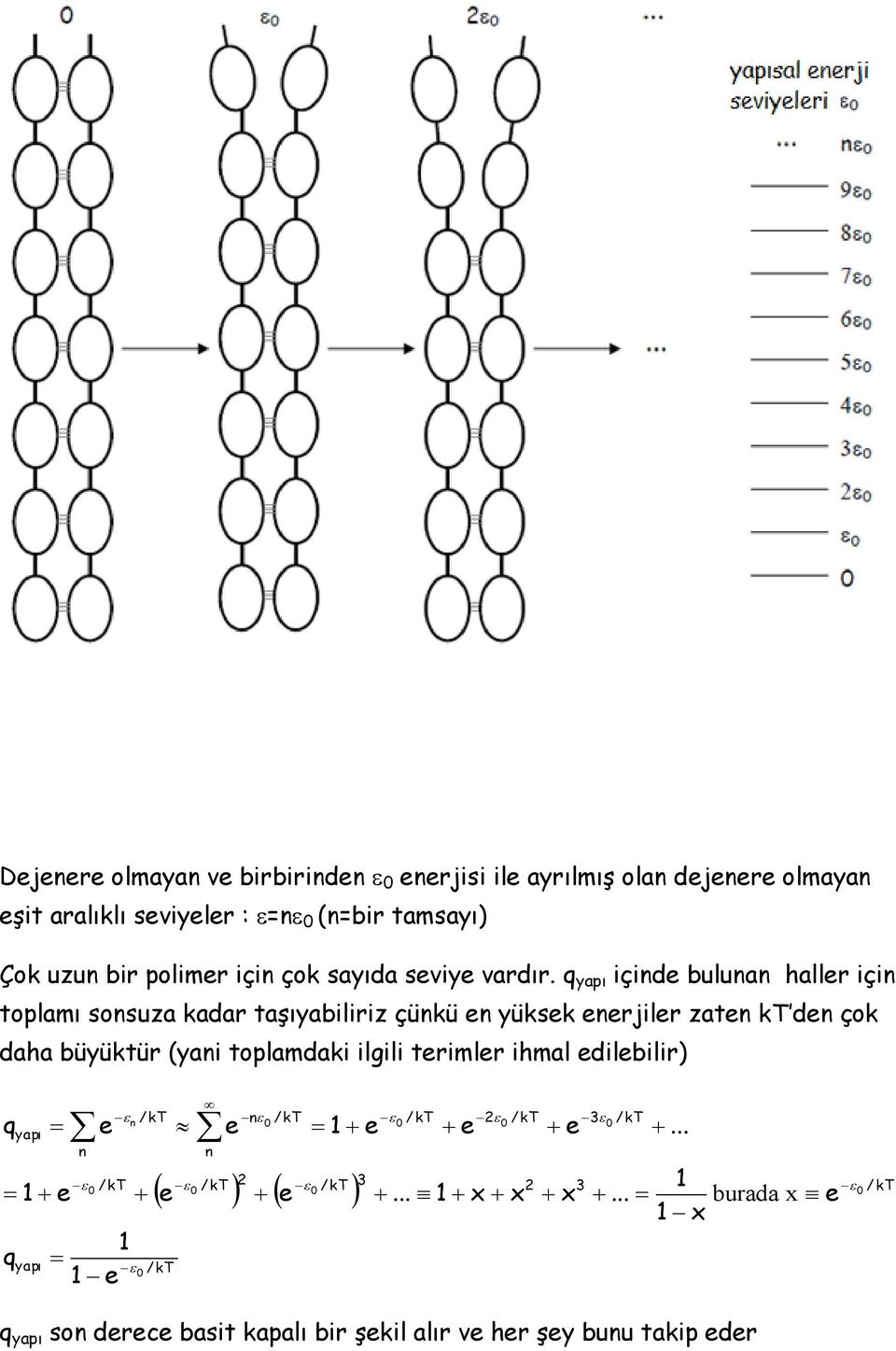 çnd bulunan hallr çn toplamı sonsuza kadar taşıyablrz çünkü n yüksk nrjlr zatn kt dn çok