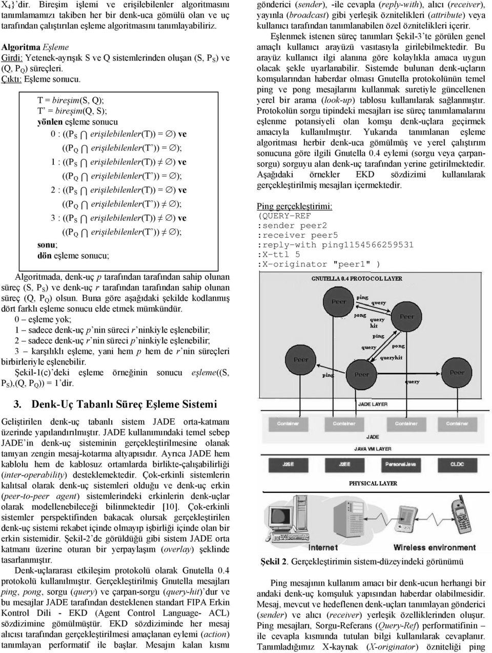 T = bireşim(s, Q); T = bireşim(q, S); yönlen eşleme sonucu 0 : ((P S erişilebilenler(t)) = ) ve ((P Q erişilebilenler(t )) = ); 1 : ((P S erişilebilenler(t)) ) ve ((P Q erişilebilenler(t )) = ); 2 :