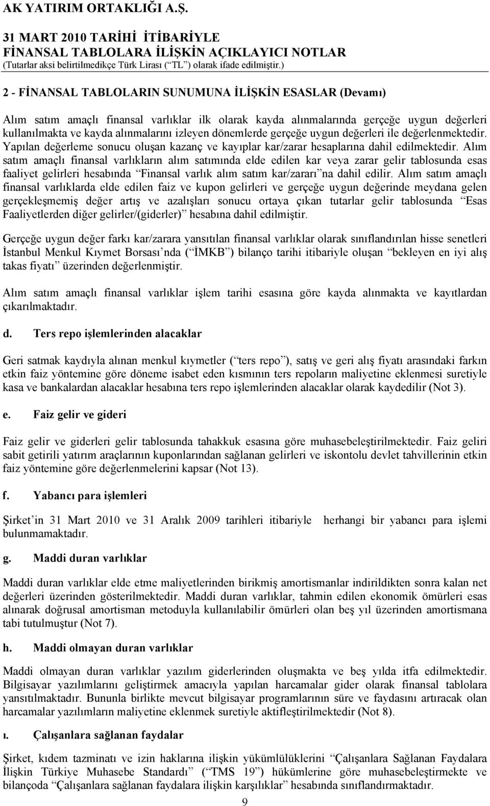 Alım satım amaçlı finansal varlıkların alım satımında elde edilen kar veya zarar gelir tablosunda esas faaliyet gelirleri hesabında Finansal varlık alım satım kar/zararı na dahil edilir.