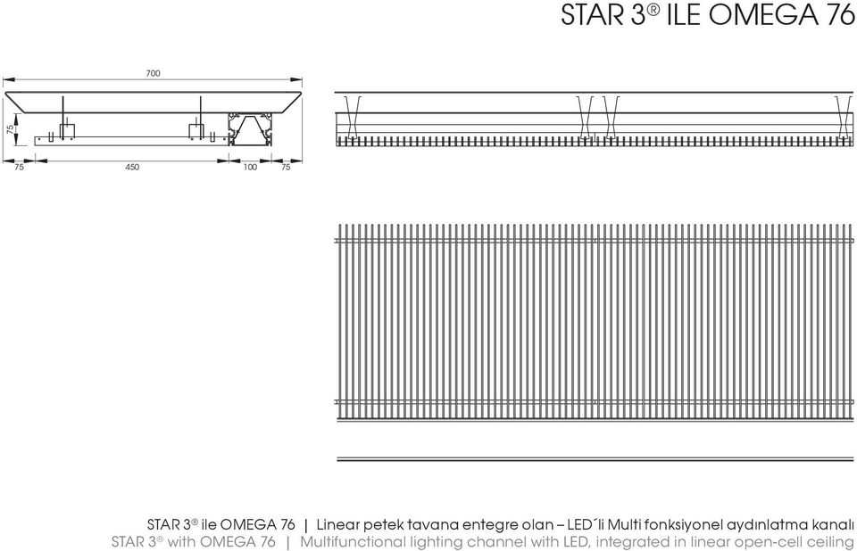 fonksiyonel aydýnlatma kanalý STAR 3 with OMEGA 76