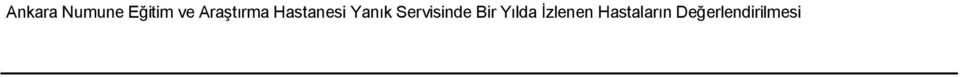 Servisinde Bir Yılda