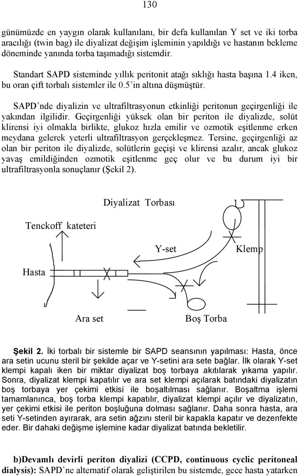 SAPD nde diyalizin ve ultrafiltrasyonun etkinliği peritonun geçirgenliği ile yakından ilgilidir.