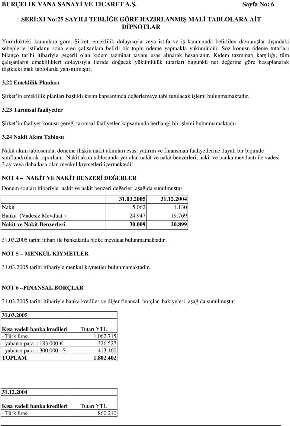 yapmakla yükümlüdür. Söz konusu ödeme tutarları bilanço tarihi itibariyle geçerli olan kıdem tazminat tavanı esas alınarak hesaplanır.