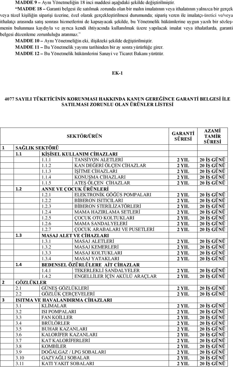 veren ile imalatçı-üretici ve/veya ithalatçı arasında satış sonrası hizmetlerini de kapsayacak şekilde, bu Yönetmelik hükümlerine uygun yazılı bir sözleşmenin bulunması kaydıyla ve ayrıca kendi