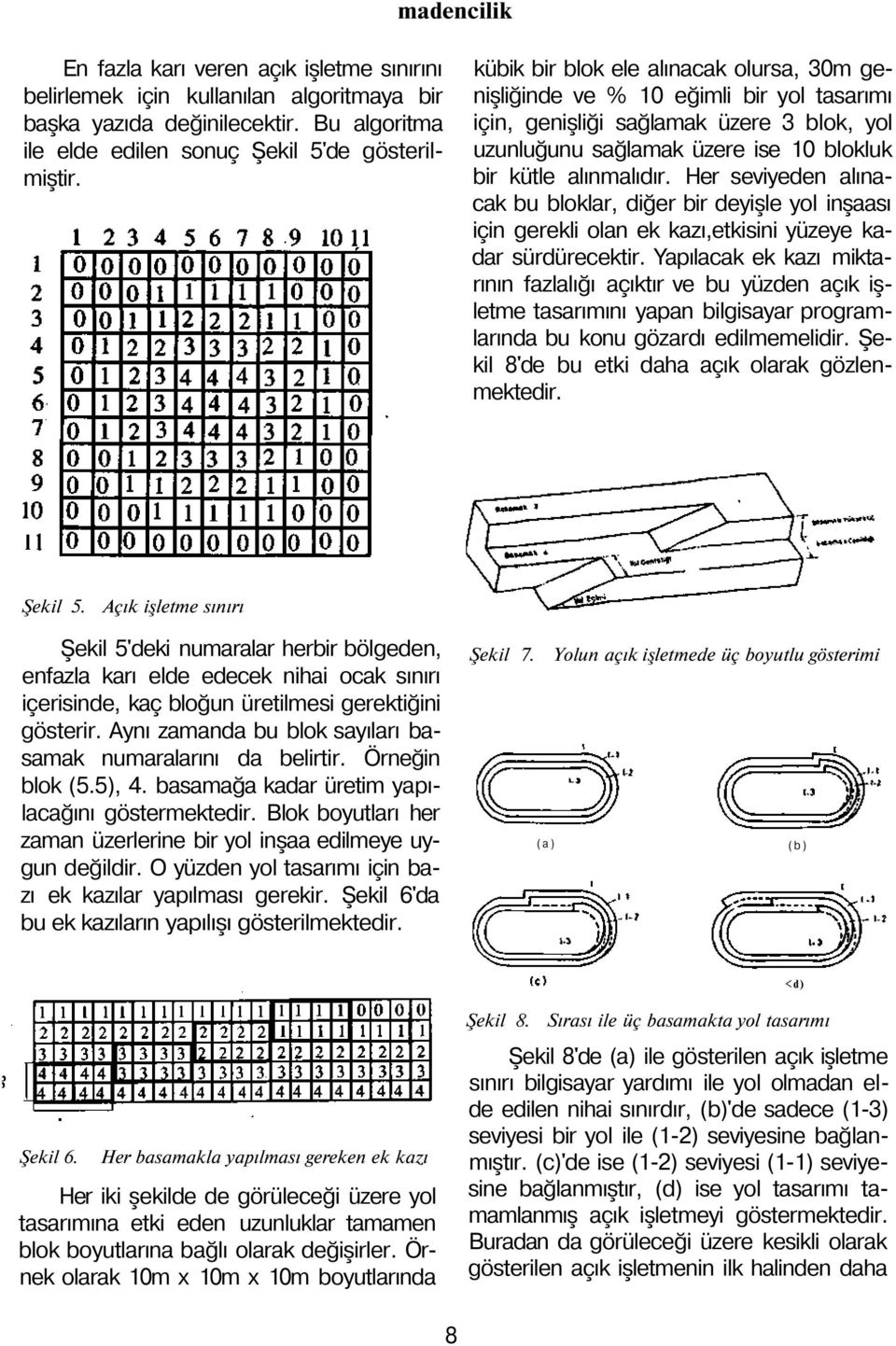 Her seviyeden alınacak bu bloklar, diğer bir deyişle yol inşaası için gerekli olan ek kazı,etkisini yüzeye kadar sürdürecektir.