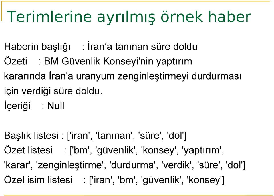 İçeriği : Null Başlık listesi : ['iran', 'tanınan', 'süre', 'dol'] Özet listesi : ['bm', 'güvenlik',