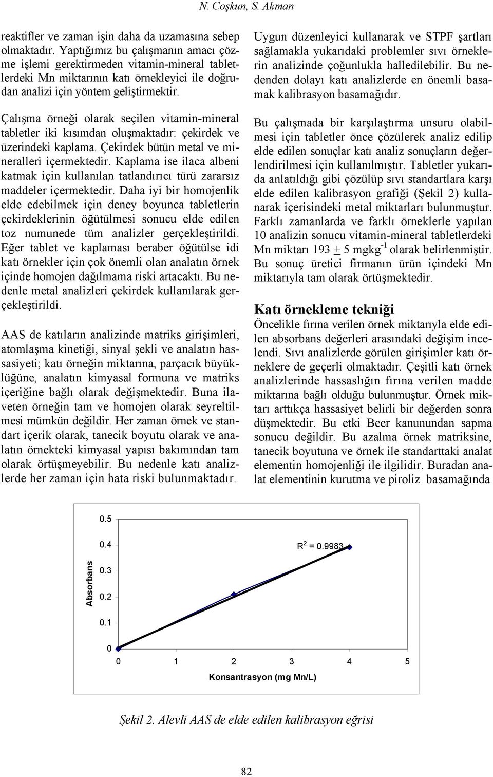 Çalışma örneği olarak seçilen vitamin-mineral tabletler iki kısımdan oluşmaktadır: çekirdek ve üzerindeki kaplama. Çekirdek bütün metal ve mineralleri içermektedir.