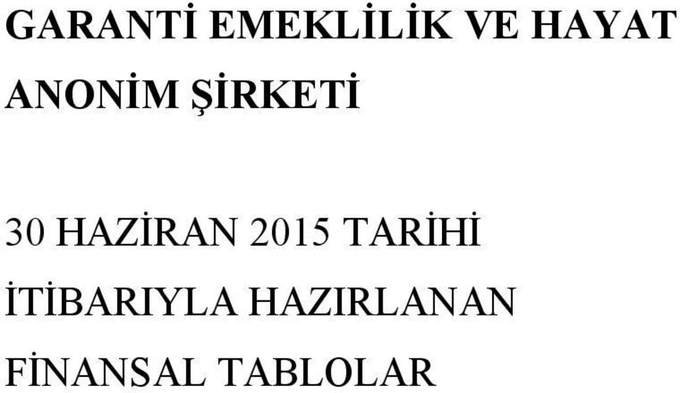 HAZİRAN 2015 TARİHİ