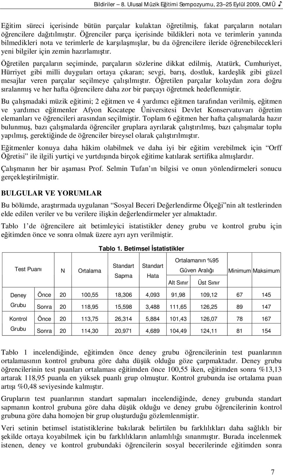 retilen parçalarn seçiminde, parçalarn sözlerine dikkat edilmi, Atatürk, Cumhuriyet, Hürriyet gibi milli duygular ortaya çkaran; sevgi, bar, dostluk, kardelik gibi güzel mesajlar veren parçalar