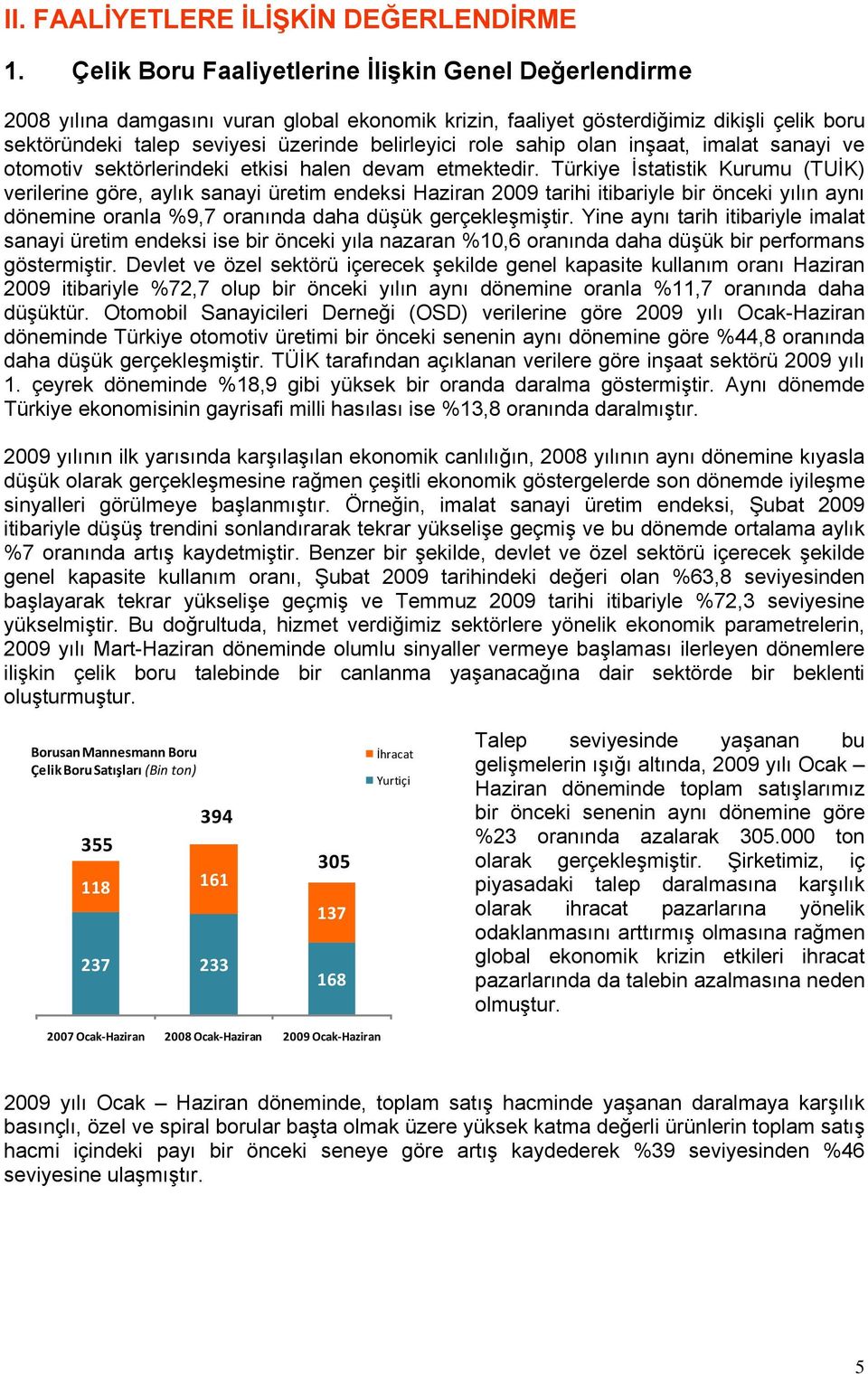 role sahip olan inşaat, imalat sanayi ve otomotiv sektörlerindeki etkisi halen devam etmektedir.