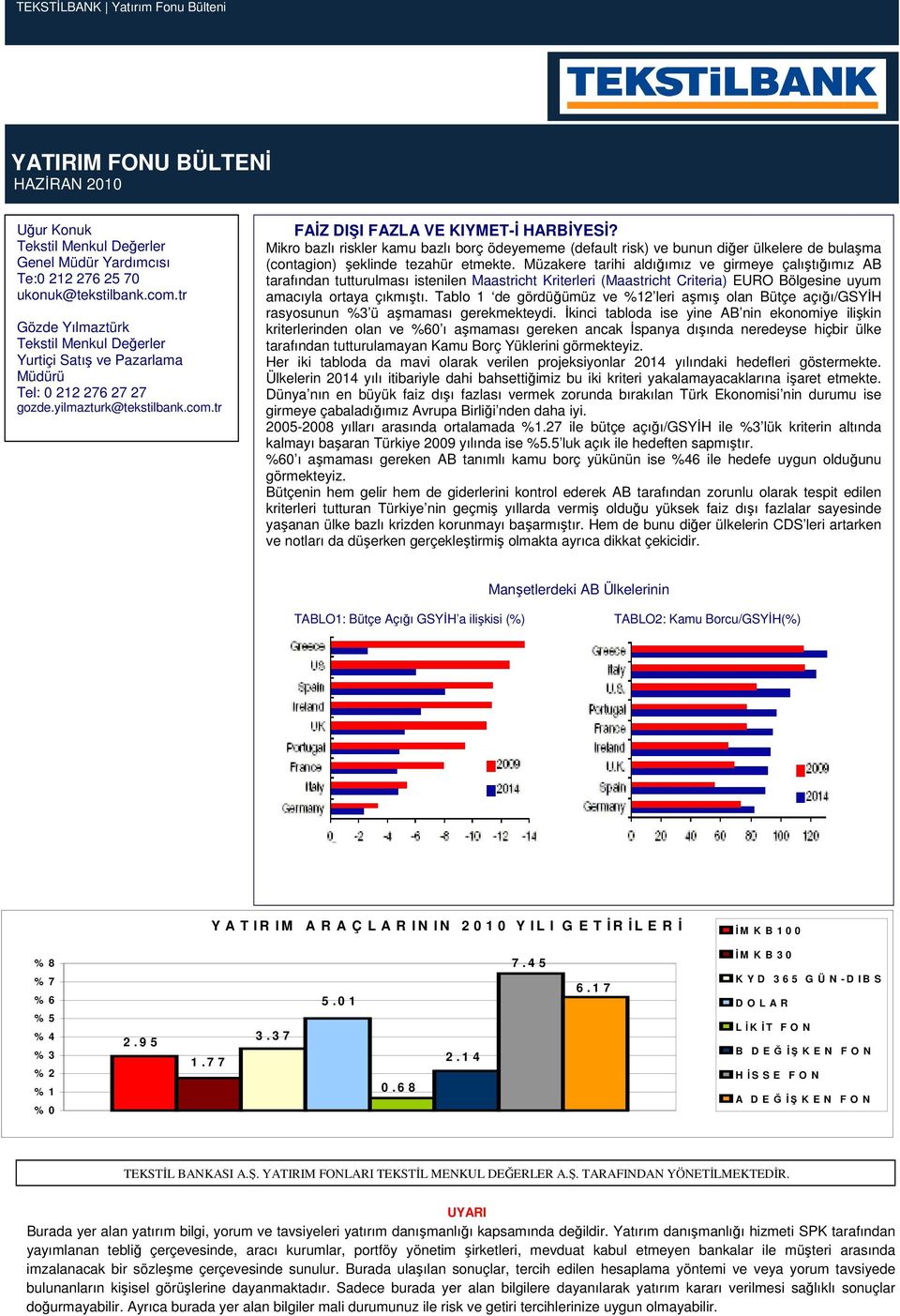 Mikro bazlı riskler kamu bazlı borç ödeyememe (default risk) ve bunun diğer ülkelere de bulaşma (contagion) şeklinde tezahür etmekte.