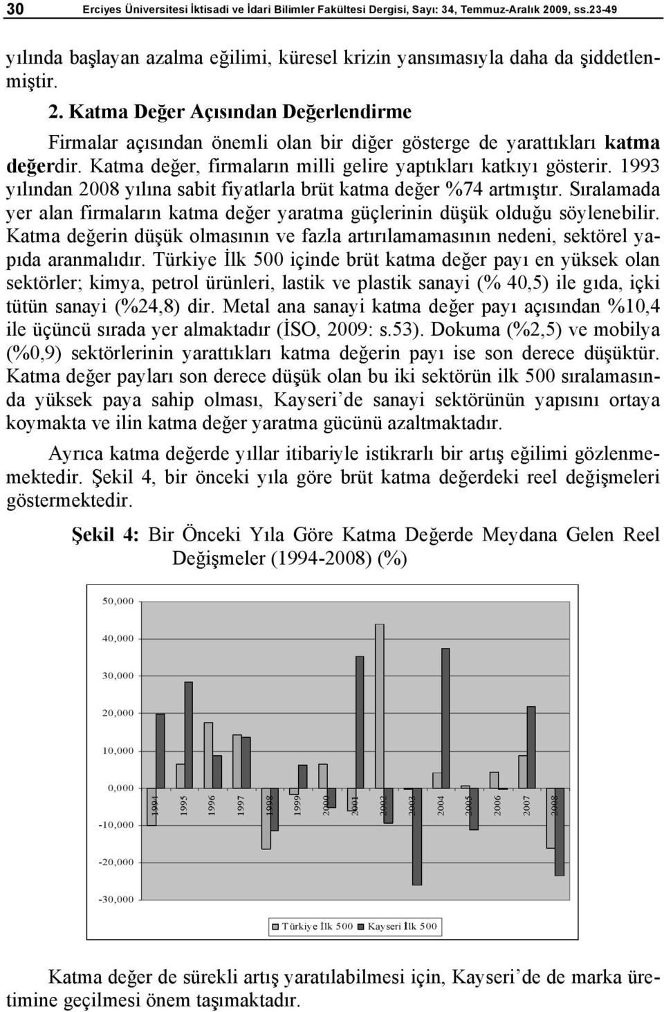 Katma De er Aç s ndan De erlendirme Firmalar aç s ndan önemli olan bir di er gösterge de yaratt klar katma de erdir. Katma de er, firmalar n milli gelire yapt klar katk y gösterir.