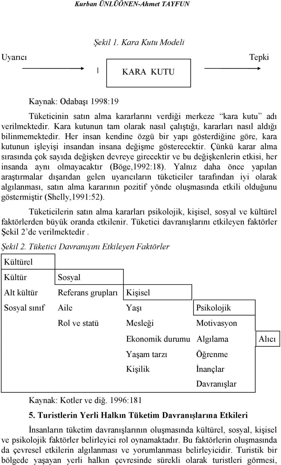 Çünkü karar alma sırasında çok sayıda değişken devreye girecektir ve bu değişkenlerin etkisi, her insanda aynı olmayacaktır (Böge,1992:18).