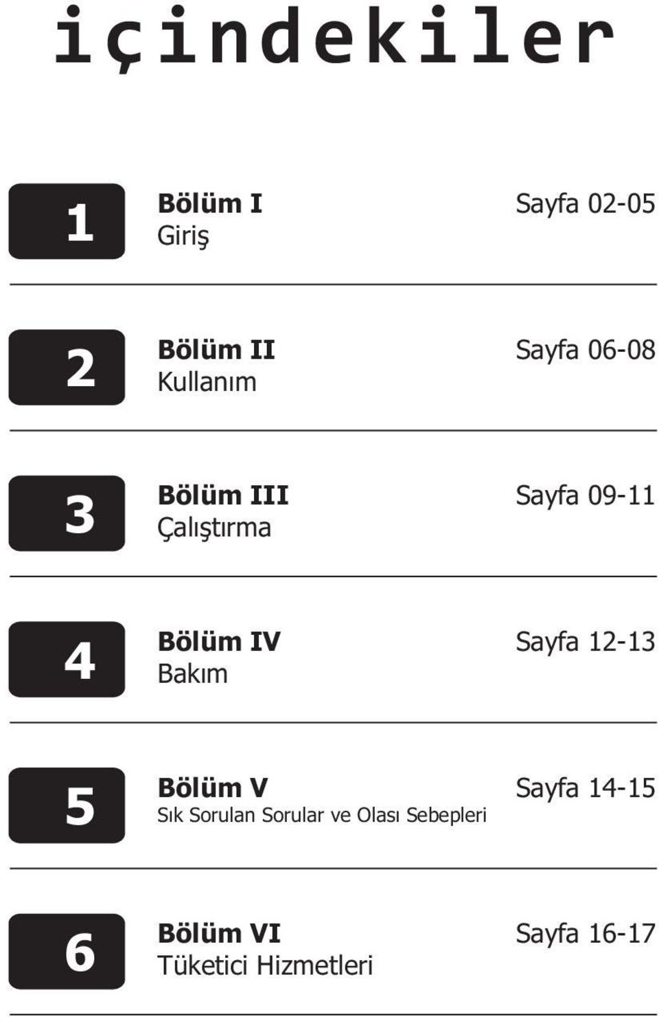 Bakým Sayfa 12-13 5 Bölüm V Sýk Sorulan Sorular ve Olasý