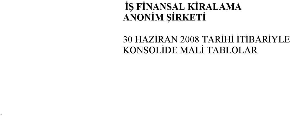 HAZİRAN 2008 TARİHİ