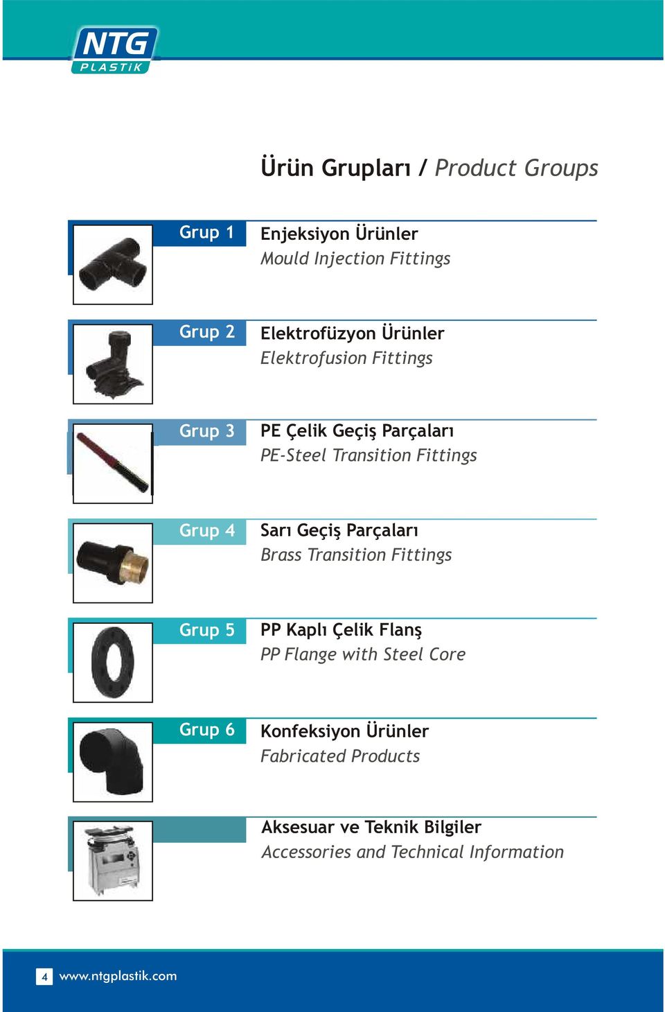 Geçiþ Parçalarý Brass Transition Fittings Grup 5 PP Kaplý Çelik Flanþ PP Flange with Steel Core Grup