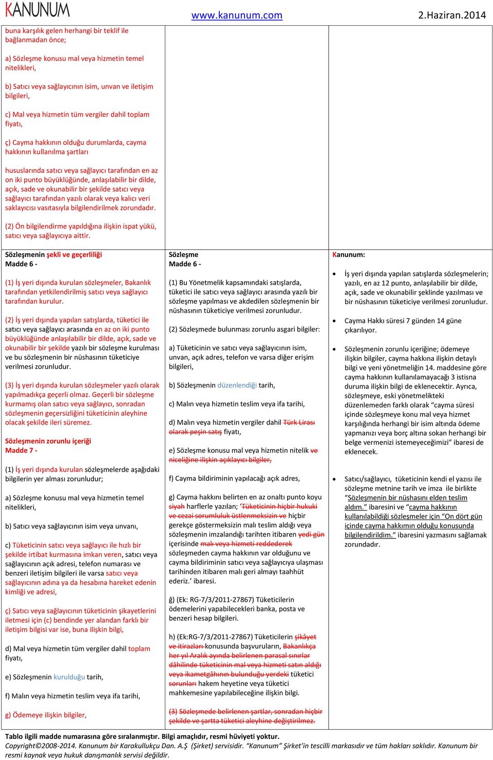 anlaşılabilir bir dilde, açık, sade ve okunabilir bir şekilde satıcı veya sağlayıcı tarafından yazılı olarak veya kalıcı veri saklayıcısı vasıtasıyla bilgilendirilmek zorundadır.