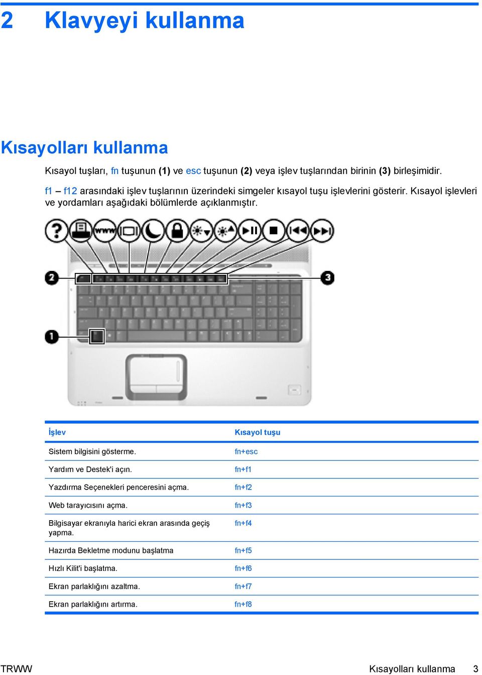 İşlev Sistem bilgisini gösterme. Yardım ve Destek'i açın. Yazdırma Seçenekleri penceresini açma. Web tarayıcısını açma.