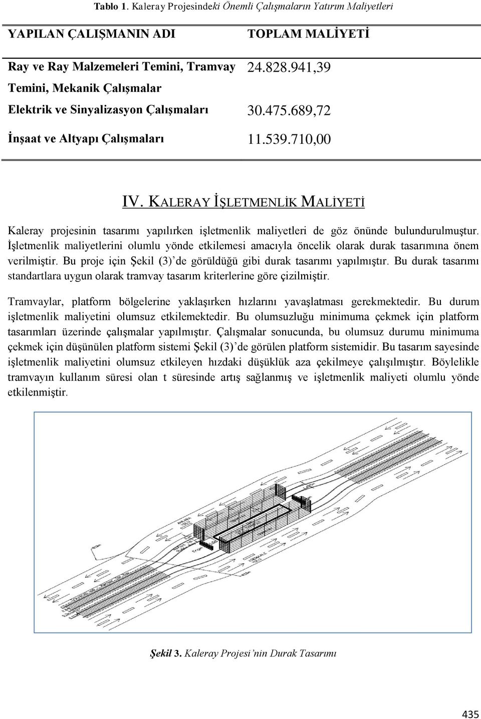 KALERAY İŞLETMENLİK MALİYETİ Kaleray projesinin tasarımı yapılırken işletmenlik maliyetleri de göz önünde bulundurulmuştur.