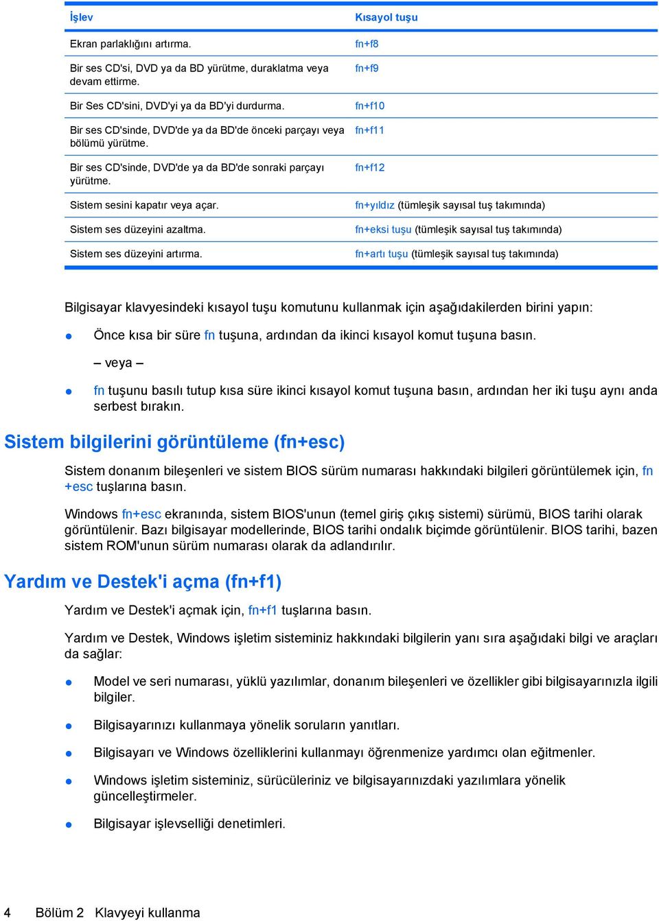 Sistem ses düzeyini artırma.