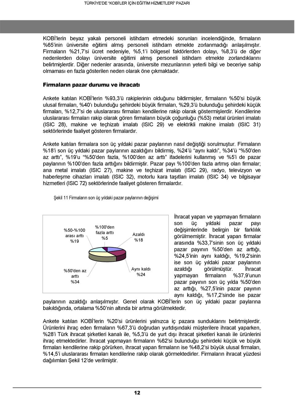 Diğer nedenler arasında, üniversite mezunlarının yeterli bilgi ve beceriye sahip olmaması en fazla gösterilen neden olarak öne çıkmaktadır.