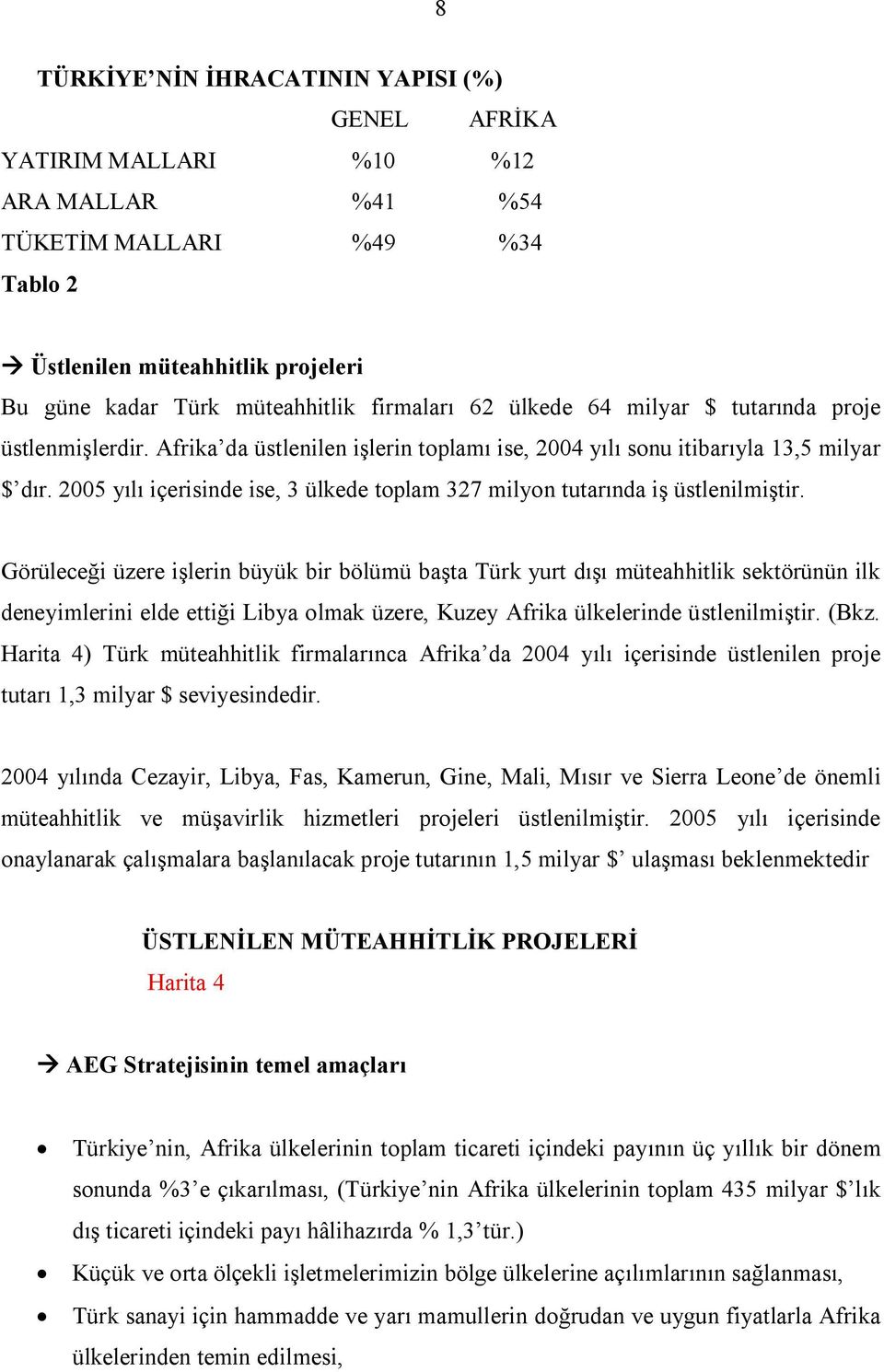 2005 yılı içerisinde ise, 3 ülkede toplam 327 milyon tutarında iş üstlenilmiştir.