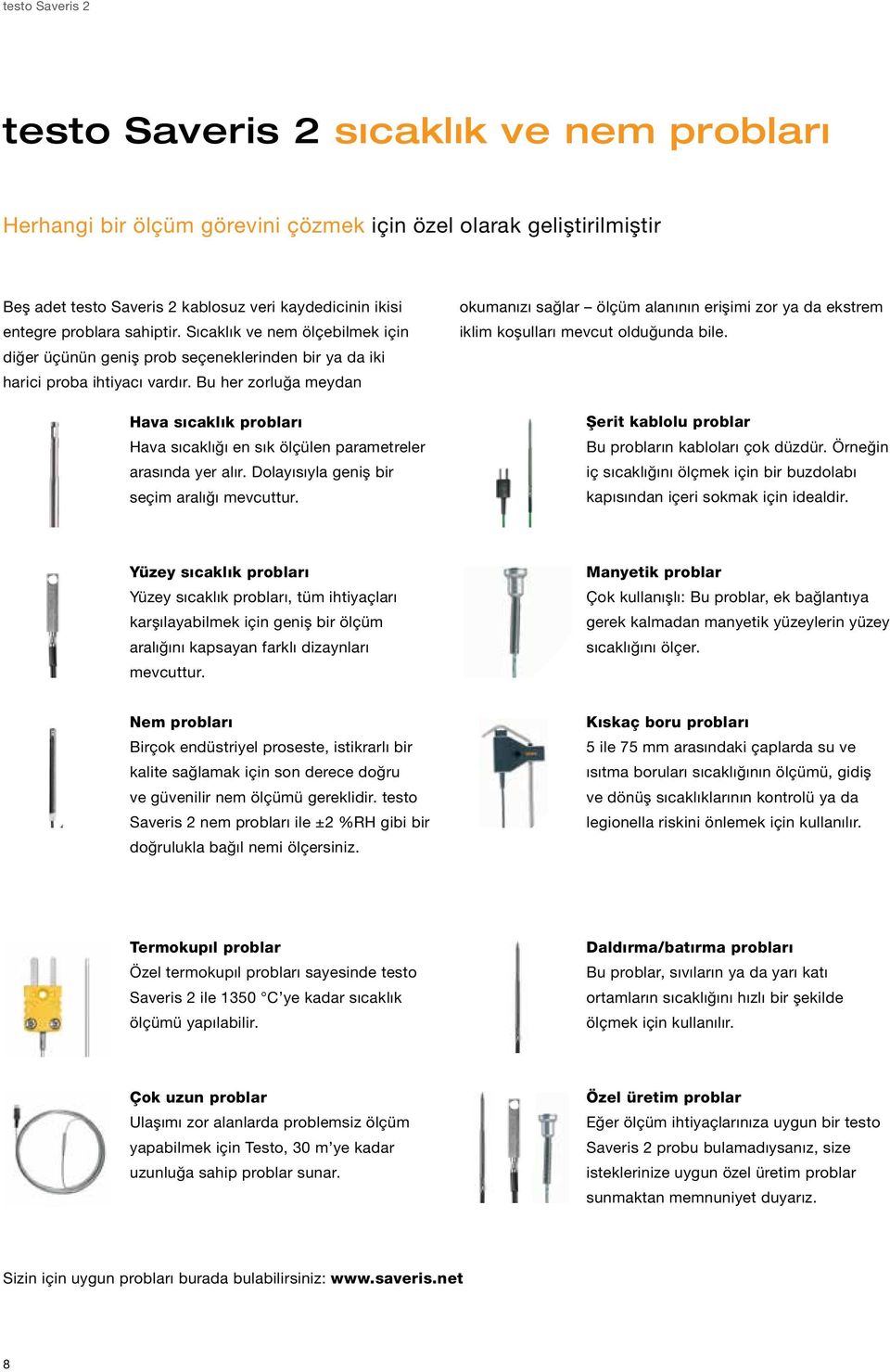 Bu her zorluğa meydan Hava sıcaklık probları Hava sıcaklığı en sık ölçülen parametreler arasında yer alır. Dolayısıyla geniş bir seçim aralığı mevcuttur.