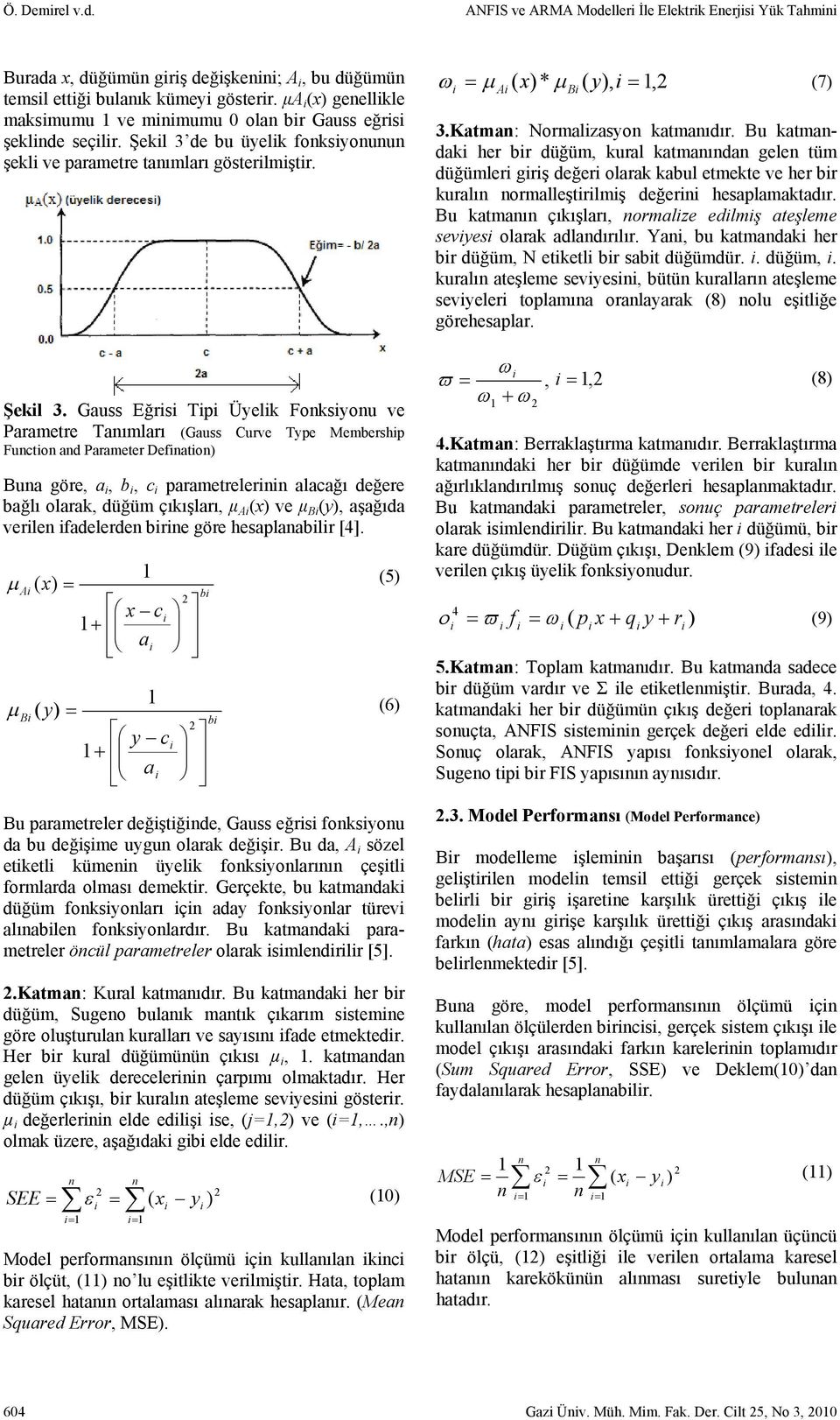 de bu üyelk foksyouu şekl ve parametre taımları gösterlmştr. Şekl 3.